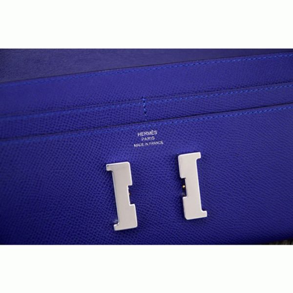 Réplique Portefeuille Constance Hermès Bleu électrique – Image 2