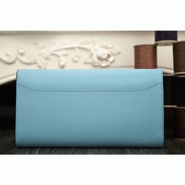 Faux Portefeuille Constance Hermès Bleu Clair – Image 6