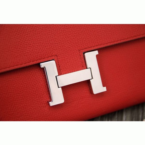 Fausse Réplique AAA Portefeuille Constance Hermès Rouge – Image 8