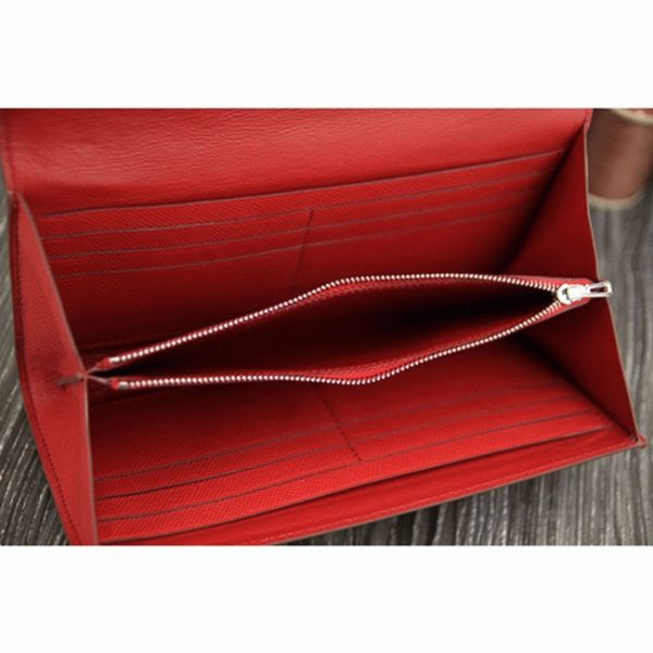 Fausse Réplique AAA Portefeuille Constance Hermès Rouge – Image 5