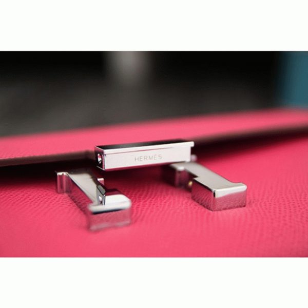 Contrefaçon Portefeuille Constance Hermès Pêche – Image 7