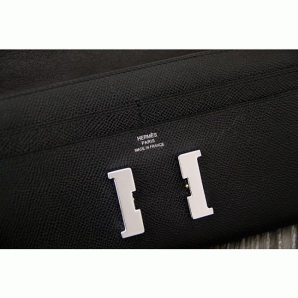 Faux Portefeuille Designer Constance Hermès Noir – Image 7