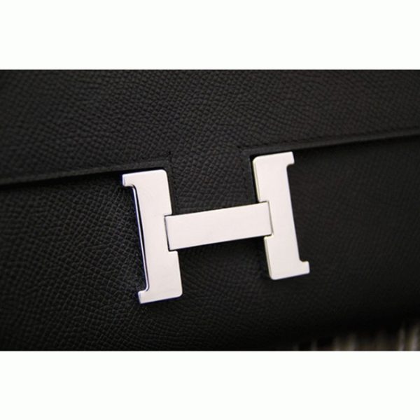 Faux Portefeuille Designer Constance Hermès Noir – Image 4