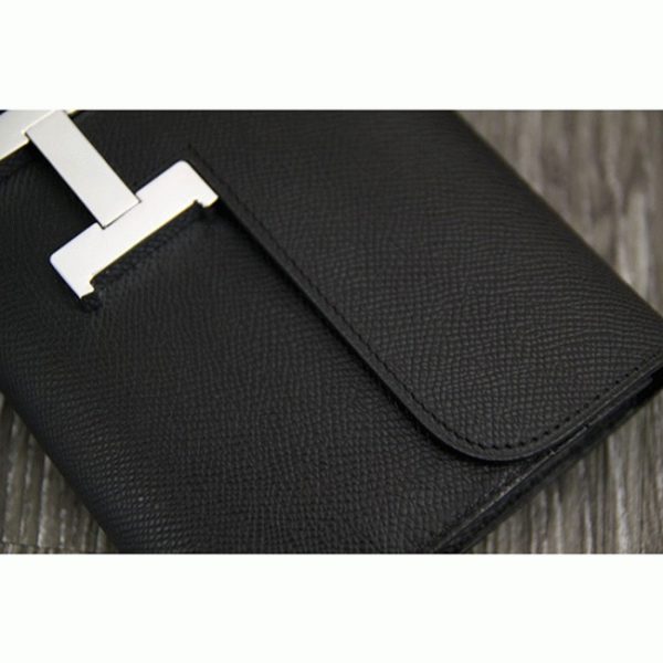 Faux Portefeuille Designer Constance Hermès Noir – Image 2