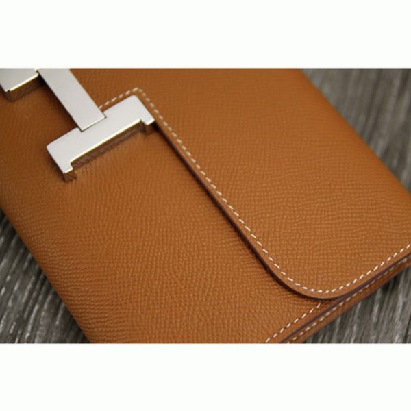 Réplique Portefeuille Constance Hermès Marron – Image 6