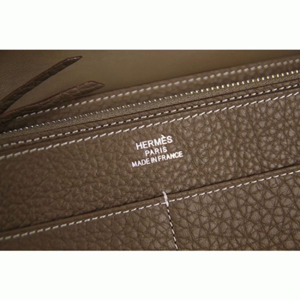 Meilleure Copie Portefeuille Dogon Combine Hermès étoupe – Image 8