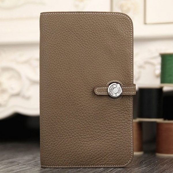 Meilleure Copie Portefeuille Dogon Combine Hermès étoupe