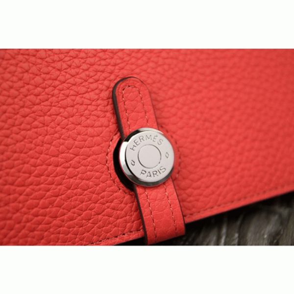 Copie Portefeuille Dogon Combine Hermès Rose Lipstick – Image 2