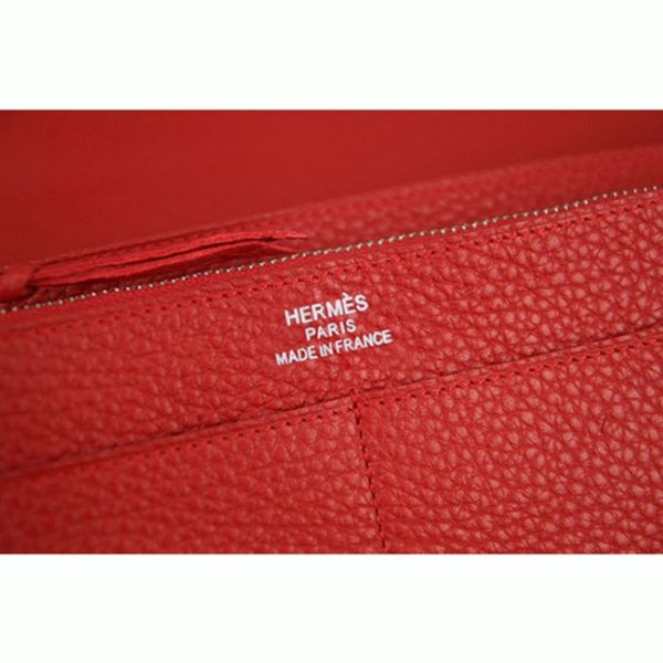 Réplique AAA Portefeuille Dogon Combine Hermès Rouge – Image 4