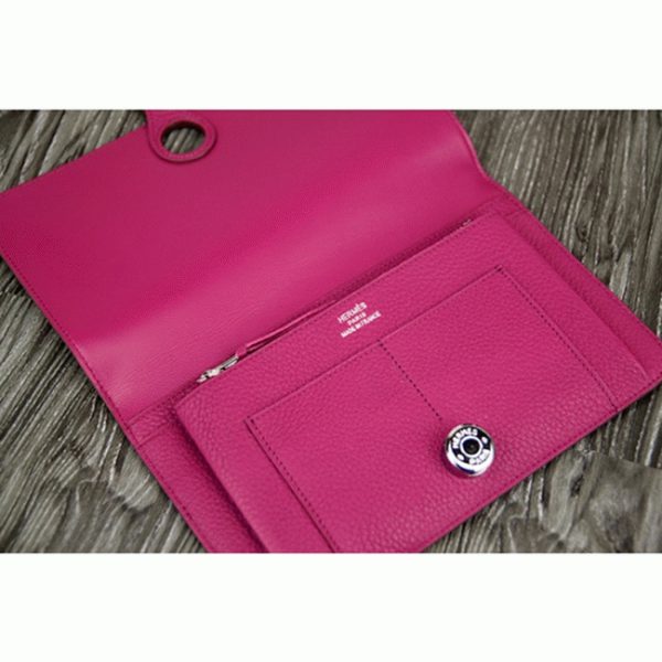Contrefaçon Designer Portefeuille Dogon Combine Hermès Violet – Image 7