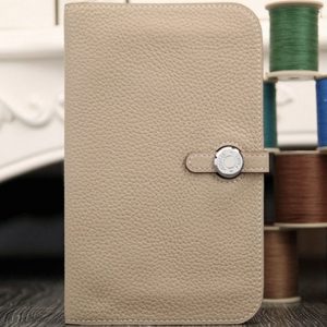 Réplique Designer Portefeuille Dogon Combine Hermès Gris
