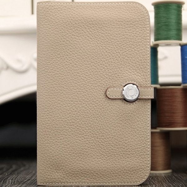 Réplique Designer Portefeuille Dogon Combine Hermès Gris