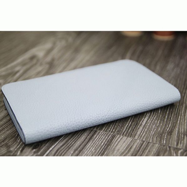 Meilleure Réplique Portefeuille Dogon Combine Hermès Bleu Lin – Image 5