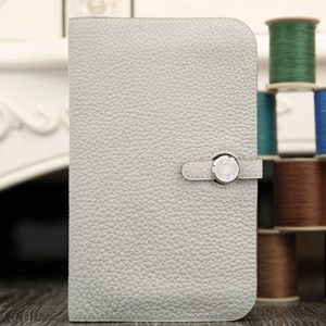 Faux Portefeuille Dogon Combine Hermès Blanc