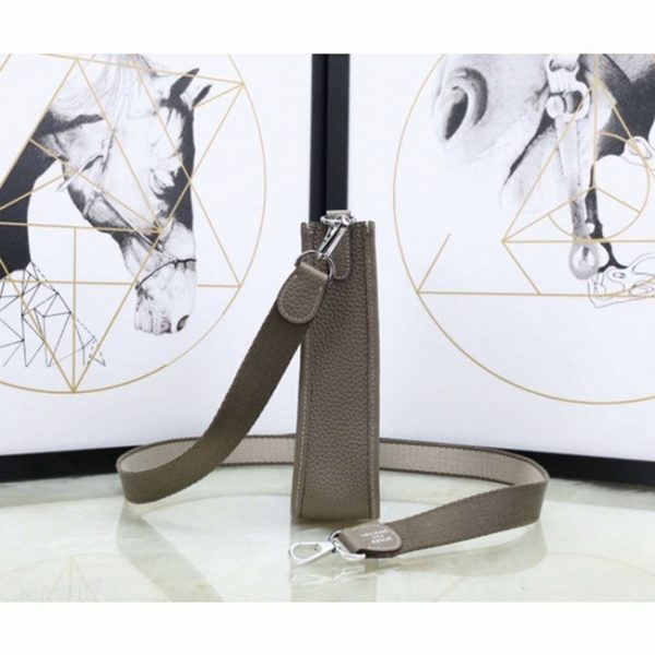 Contrefaçon Hermès Evelyne II TPM étoupe en Cuir Clémence – Image 5