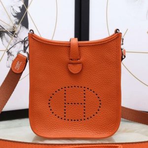Faux Sac de Luxe Hermès Evelyne II TPM Orange
