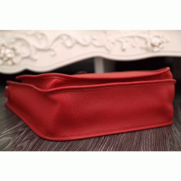 Faux Sac de Luxe Hermès Evelyne III PM Rouge – Image 5