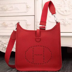 Faux Sac de Luxe Hermès Evelyne III PM Rouge