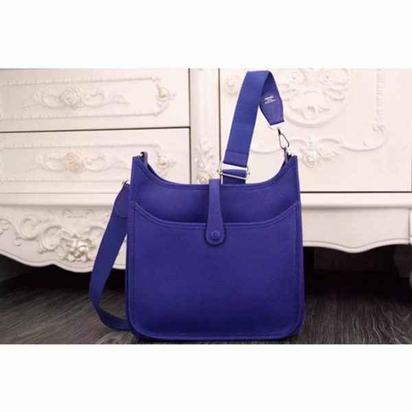Réplique AAA Hermès Evelyne III PM Bleu électrique – Image 4