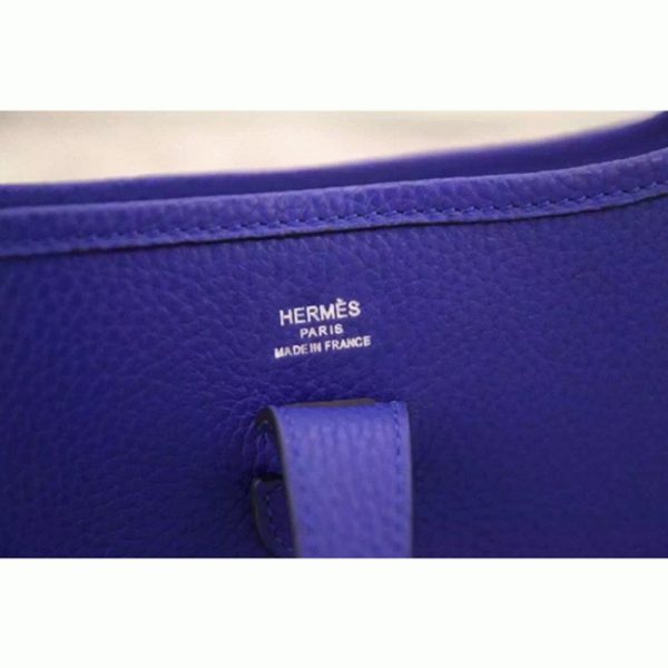 Réplique AAA Hermès Evelyne III PM Bleu électrique – Image 3