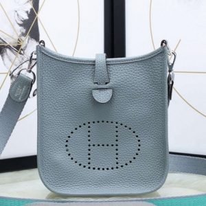 Fausse Hermès Evelyne II TPM Bleu Lin