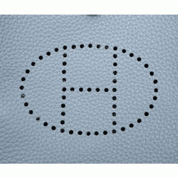 Fausse Hermès Evelyne II TPM Bleu Lin – Image 3