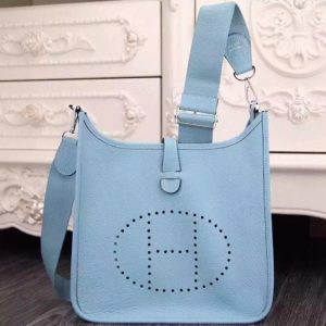 Réplique de Créateur Hermès Evelyne III PM Bleu Clair