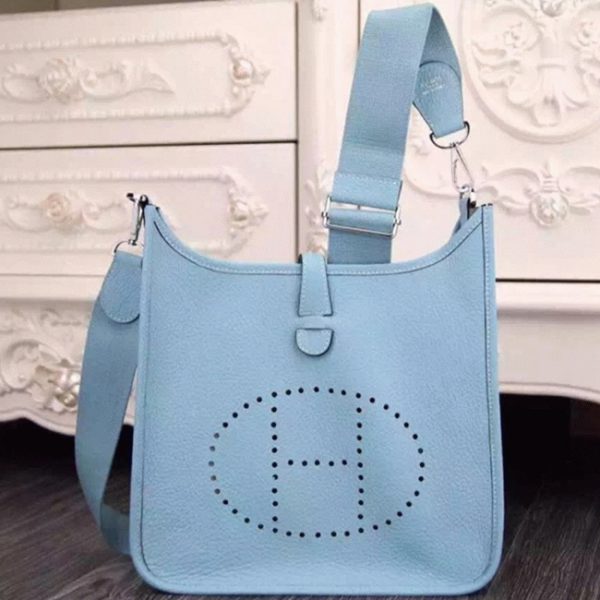 Réplique de Créateur Hermès Evelyne III PM Bleu Clair