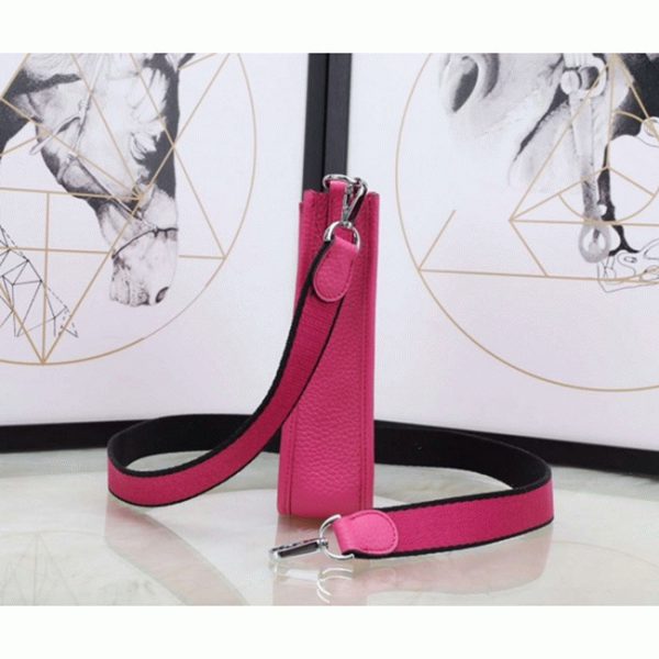 Faux Sac de Luxe Hermès Evelyne II TPM Rouge Rose – Image 6