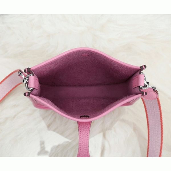 Contrefaçon AAA Hermès Evelyne II TPM Rose – Image 6