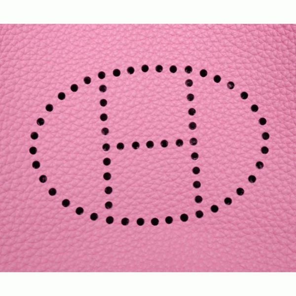 Contrefaçon AAA Hermès Evelyne II TPM Rose – Image 4