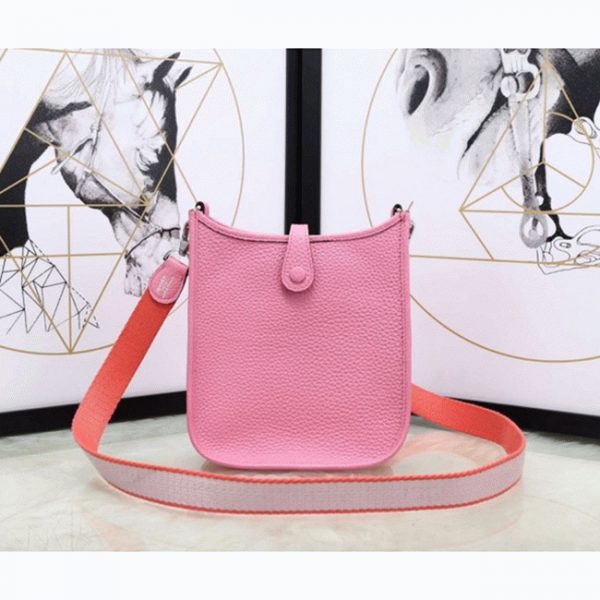Contrefaçon AAA Hermès Evelyne II TPM Rose – Image 2