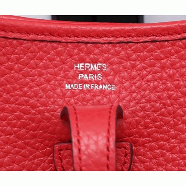 Réplique Hermès Evelyne II TPM Rouge – Image 7