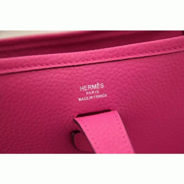 Réplique AAA Hermès Evelyne III PM Rouge Rose – Image 5
