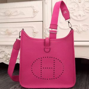 Réplique AAA Hermès Evelyne III PM Rouge Rose