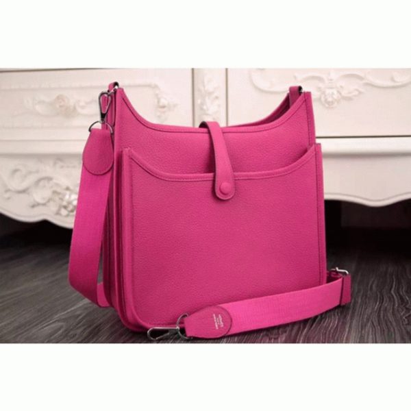 Réplique AAA Hermès Evelyne III PM Rouge Rose – Image 2