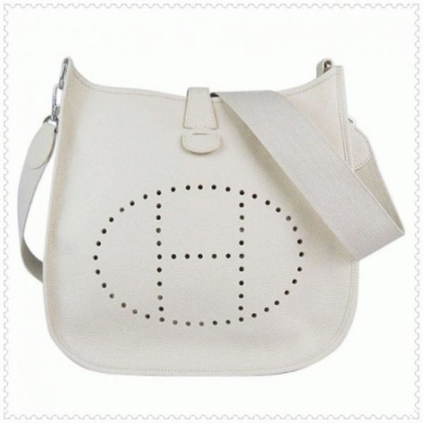 Réplique de Créateur Hermès Evelyne III Blanche