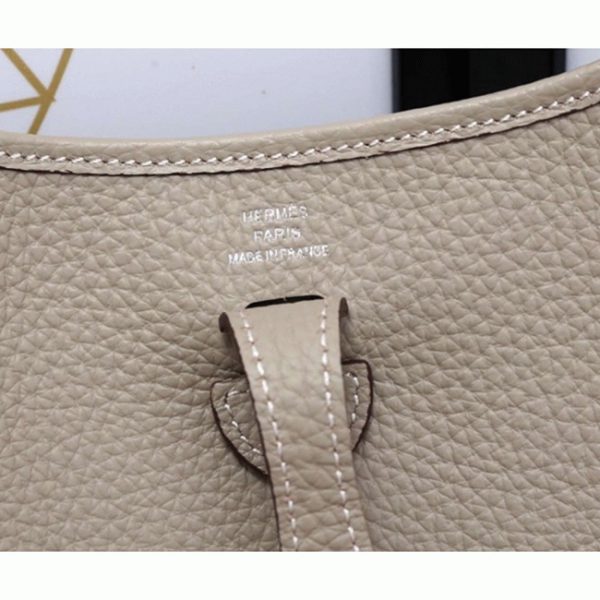 Réplique 1:1 Hermès Evelyne II TPM Grise – Image 4