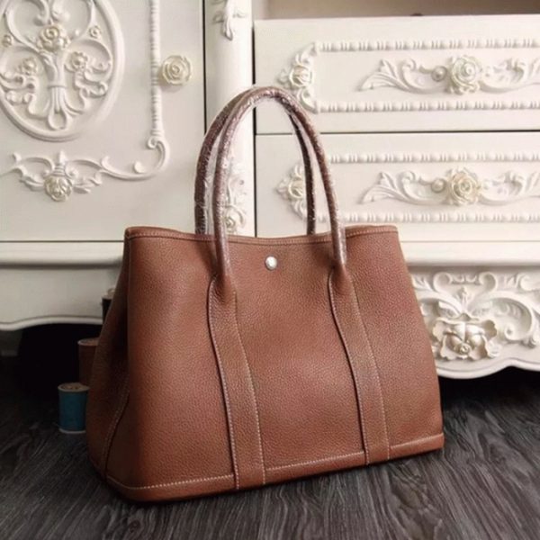Contrefaçon Hermès Garden Party 36cm Cabas Marron – Image 5