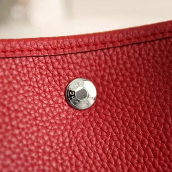 Fausse AAA Hermès Garden Party 30cm Cabas Rouge – Image 2