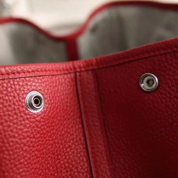 Fausse AAA Hermès Garden Party 30cm Cabas Rouge – Image 4