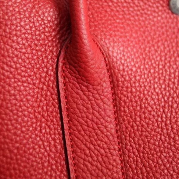 Fausse AAA Hermès Garden Party 30cm Cabas Rouge – Image 8
