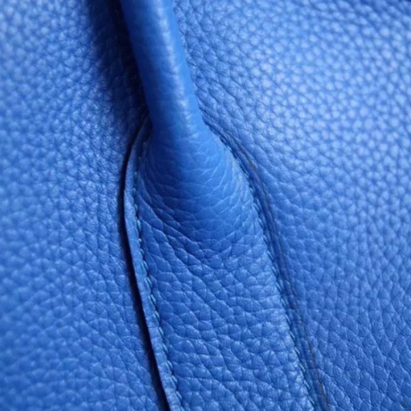 Top Réplique Hermès Garden Party 30cm Cabas Bleu – Image 4
