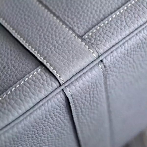 Meilleure Réplique Hermès Garden Party 30cm Cabas Lin Bleu – Image 8