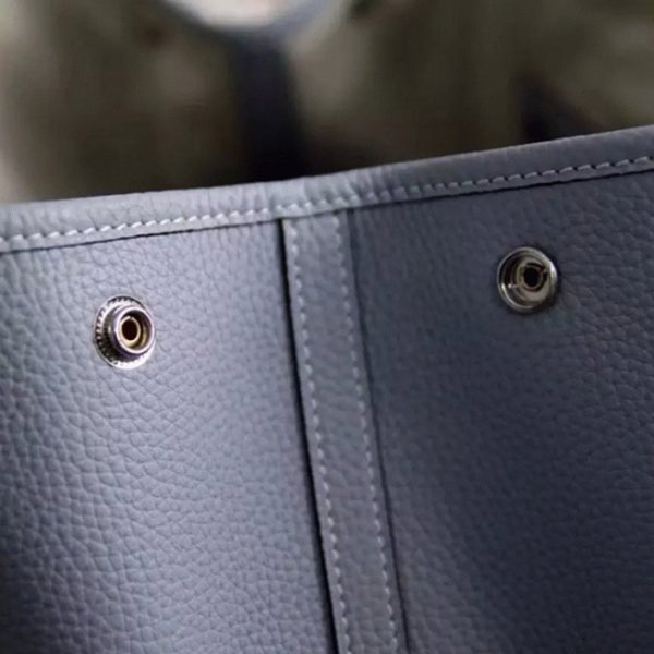 Meilleure Réplique Hermès Garden Party 30cm Cabas Lin Bleu – Image 5