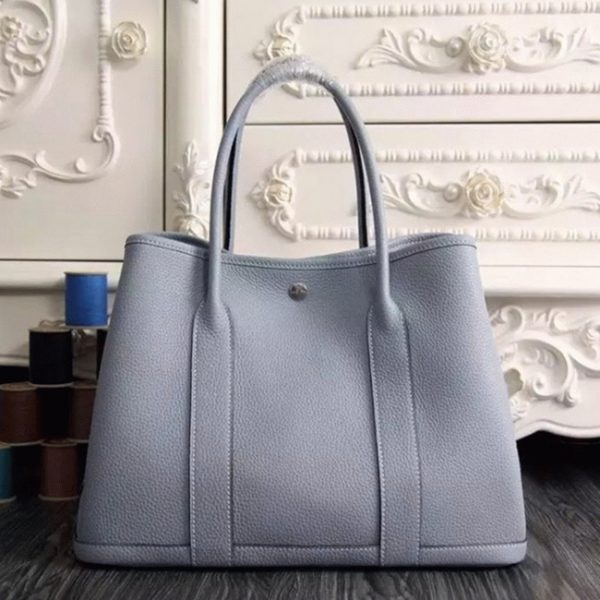 Meilleure Réplique Hermès Garden Party 30cm Cabas Lin Bleu