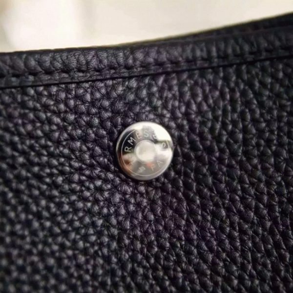 Réplique 1:1 Hermès Garden Party 30cm Cabas Noir – Image 3