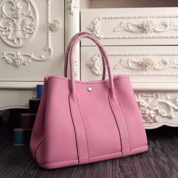 Réplique Hermès Garden Party 30cm Cabas Rose – Image 6