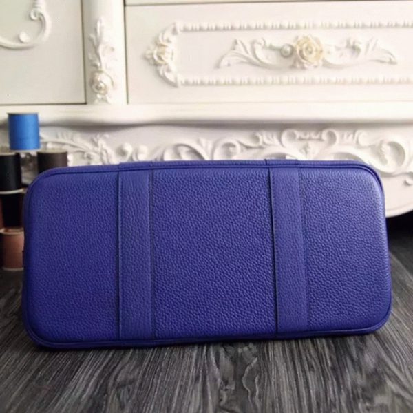 Fausse Hermès Garden Party 36cm Cabas Cuir Bleu électrique – Image 4