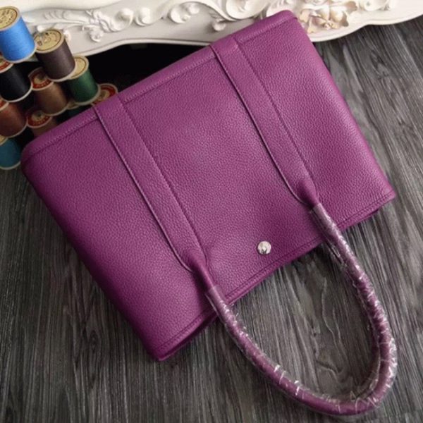Fausse Hermès Garden Party 30cm Cabas Violet – Image 7